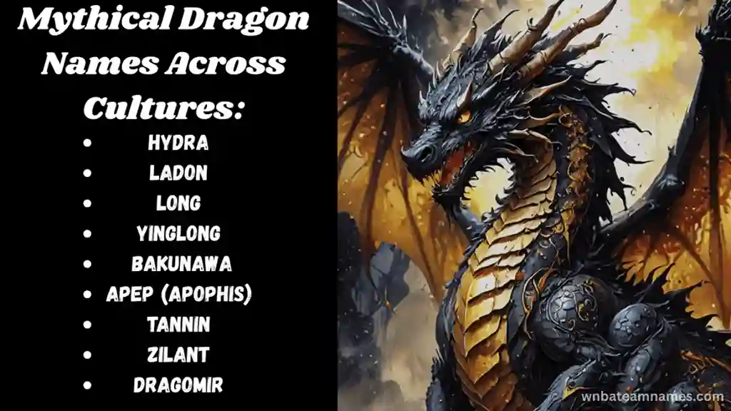 Terrifying gray and golden dragon standing and ready to attack, embodying power and legend, representing 'Mythical Dragon Names' in fantasy and mythology.